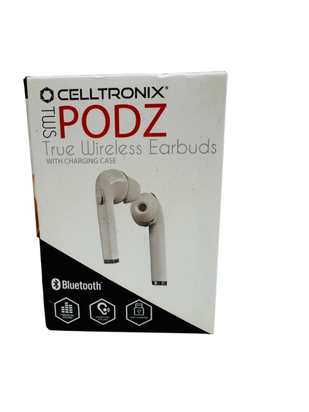 Celltronix TWS Podz True Wireless Bluetooth Earbuds With Charging Case White